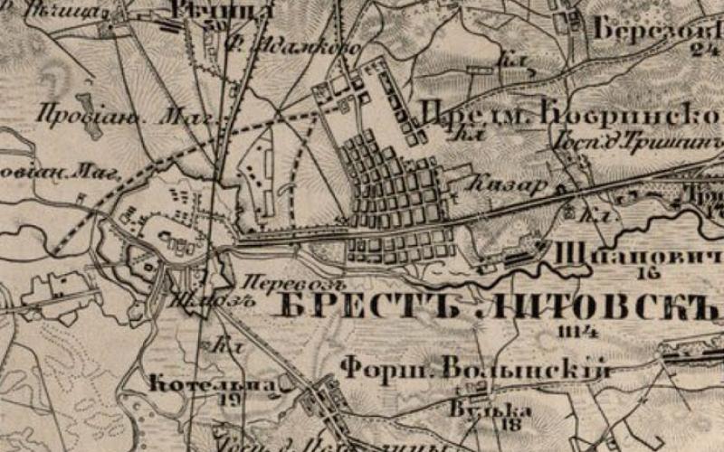 Карты старых деревень могилевской губернии